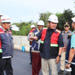 Gubernur Sumsel H. Herman Deru meninjau progres pembangunan Tol Indralaya-Prabumulih. Foto. Humas Pemprv Sumsel