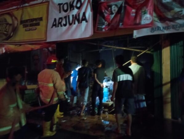 Penyebab Kebakaran Toko Arjuna Sukajadi, Kapolsek Prabumulih Timur Diduga Konsleting Listrik