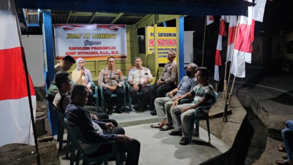 Mulai Masalah Kamtibmas hingga Lampu Jalan, Jumat Curhat Warga Jalan Mentawai Bersama Kasat Binmas Polres Prabumulih