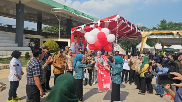 Buka Pameran Pembangunan Semarak HUT RI 78 di Taman PJ, Ini Pesan Wako Prabumulih