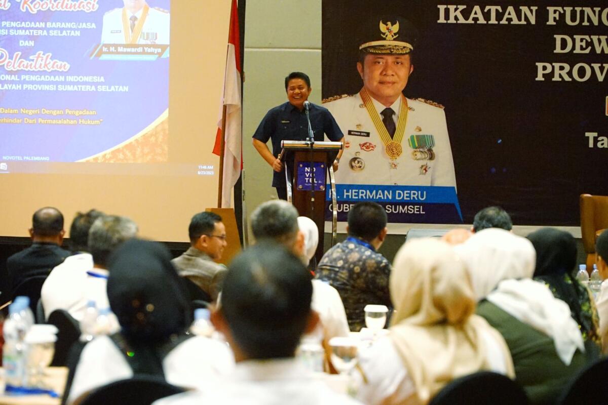 Pemerintah Provinsi Sumatera Selatan (Sumsel) melalui Biro Pengadaan Barang dan Jasa Setda Provinsi Sumsel, menggelar Rapat Koordinasi (Rakor) Unit Kerja Pengadaan Barang/Jasa (UKPBJ) se-Provinsi Sumsel Tahun 2023, bertempat di Hotel Novotel. Rabu (23/8) siang.