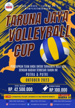 Total Hadiah Rp42.500.000, Turnamen Volly Ball Cup 2023 Madang Suku III Diprediksi Meriah, Iwan Naburori: Jadi Program Unggulan Bidang Olahraga