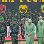 SATGAS: Pangdam II/SWJ, Mayjen TNI Yanuar Adil melepas prajurit Yonzipur 2/SG tergabung Satgas Kizi TNI Konga XXXVII – J Minusca Car 2023 di Lapangan Praka Pujatnoko Kesatrian Balakarta, Sabtu. Foto: Rian/IP.COM