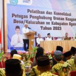 Wakil Gubernur Sumsel H. Mawardi Yahya (MY) membuka kegiatan Pelatihan dan Konsolidasi Petugas Penghubung Urusan Keagamaan Desa/Kelurahan (P2UKD/K) se-Kabupaten Ogan Ilir (OI) Tahun 2023, di Hotel Ayola Rabu (6/9) sore.