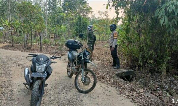 Bhabin Polsek Prabumulih Timur, Mitigasi Karhutla Lakukan Imbauan hingga Patroli