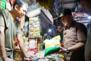 Penjabat (Pj) Gubernur Sumatera Selatan (Sumsel) Agus Fatoni telah blusukan ke dua pasar tradisional, yiatu Pasar Tradisional Palimo dan Pasar Lemabang untuk mengecek harga pangan saat ini.