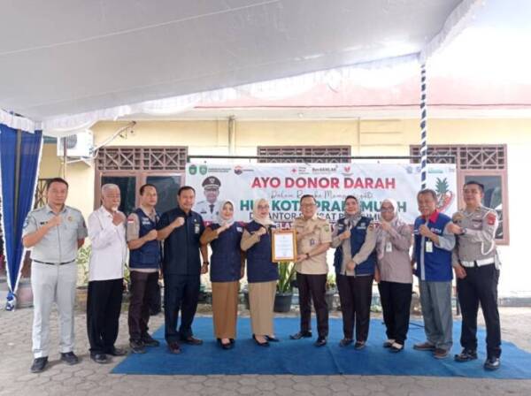 Target 50 Kantong Darah, Terealisasi 35 Kantong Daerah, Donor Darah UPTB Samsat Prabumulih