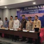 JOB FAIR : Pj Sekda Prabumulih, Drs Aris Priadi SH MSi bersama Kadisnaker, H Sanjay Yunus SH MH membula Job Fair 2023 di Favehotel, Rabu. Foto : Ist/IP.COM