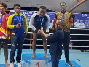 Muhammad Rohman Hidayatullah berhasil mengharumkan nama baik Kabupaten OKU Timur, pada Pekan Olahraga Provinsi (Porprov) XIV di Lahat September 2023 lalu. Foto: Bella