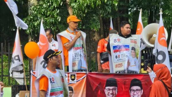 Flashmob, PKS Prabumulih Sosialisasikan No Urut 8, Para CAD, dan Relawan Capres No 1