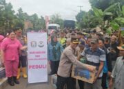 Polres Prabumulih Jumat Sedekah di Kelurahan Payuputat, Bantu Korban Banjir