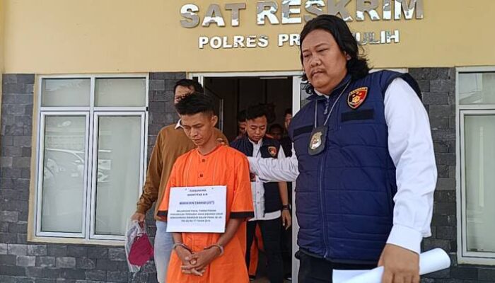 Polres Prabumulih Release Ungkap Kasus, Oknum Guru SMKN Diduga Asusila Siswanya