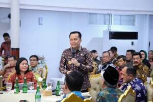 Penjabat (Pj) Gubernur Sumatera Selatan (Sumsel) Agus Fatoni memaparkan capaian kinerja pembangunan Provinsi Sumsel sepanjang tahun 2023.