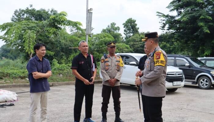 Pastikan Keamanan Pleno KPU Prabumulih Tingkat Kota, Kapolres Cek Favehotel