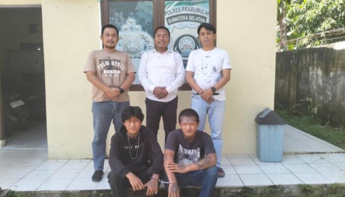 Terlibat Pengeroyokan, Dua Pemuda Bertato Dibekuk Tim Gurita Polsek Prabumulih Barat