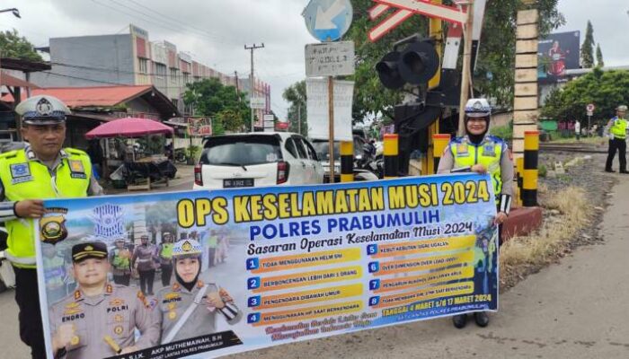 Satlantas Polres Prabumulih Kampanye Ops Keselamatan Musi 2024, Ingatkan Warga Agar Terus Patuh