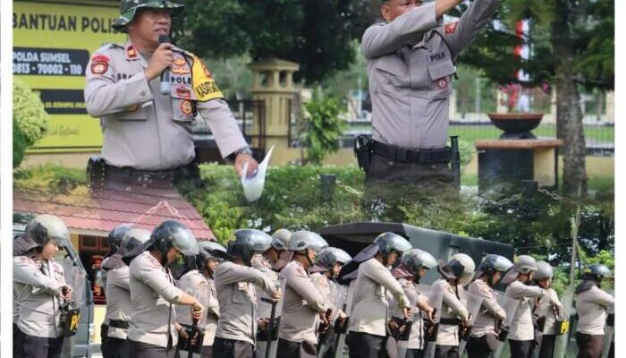 Tingkatkan Kemampuan, Kapolres Prabumulih Buka Latihan Ton Dalmas Jelang Pilkada Serentak