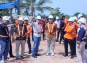 Pj Gubernur Sumsel Tinjau Pembangunan Proyek Strategis Nasional Kereta Api Logistik Lahat-Kertapati