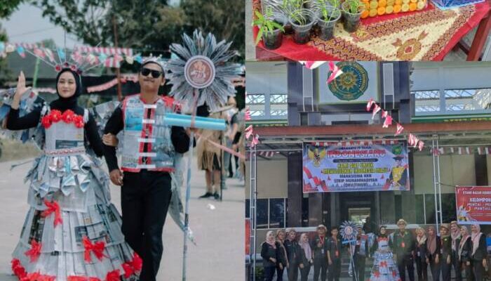 Kreatif dan Peduli Lingkungan, Mahasiswa KKN STKIP Muhammadiyah OKUT Olah Limbah Sampah jadi Pupuk dan Kerajinan