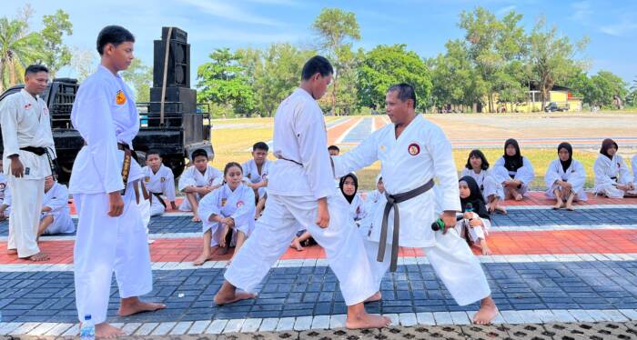 Luar Biasa! 700 Karateka Gelar Ujian Kenaikan Tingkat, Terbesar dalam Sejara Lemkari Sumsel