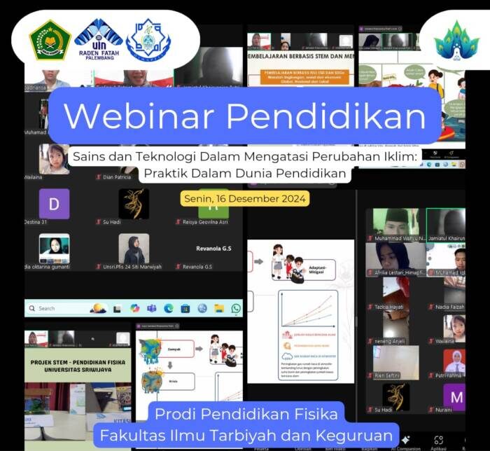 Himpunan Mahasiswa Pendidikan Fisika UIN Raden Fatah Gelar Webinar Pendidikan