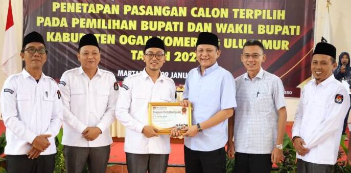 Komisi Pemilihan Umum (KPU) OKU Timur menggelar Rapat Pleno Terbuka Penetapan Pasangan Calon Terpilih Pada Pemilihan Bupati dan Wakil Bupati Kabupaten Ogan Komering Ulu Timur Tahun 2024.