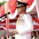Suasana khidmat menyelimuti Lapangan Pemerintah Kabupaten OKU Timur pada Minggu (17/8/2025)
