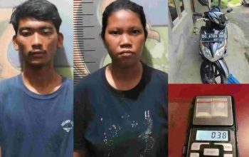 Pasangan suami istri berinisial R (24) dan L (30), warga Jalan Nigata, Kelurahan Prabujaya, Kecamatan Prabumulih Timur, ditangkap jajaran Satres Narkoba Polres Prabumulih.