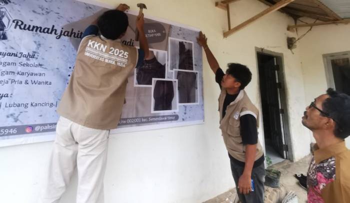 Sebanyak 14 siswa SD kelas 1 hingga kelas 4 mengikuti kegiatan “Ruang Belajar Bersama” dibina oleh mahasiswa Kuliah Kerja Nyata UNUHA.