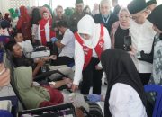 PMI) Provinsi Sumatera Selatan bersama Pengurus Wilayah Nahdlatul Ulama (PWNU) Sumsel menggelar kegiatan donor darah di Pondok Pesantren Aulia Cendekia, Senin (27/10/2025).