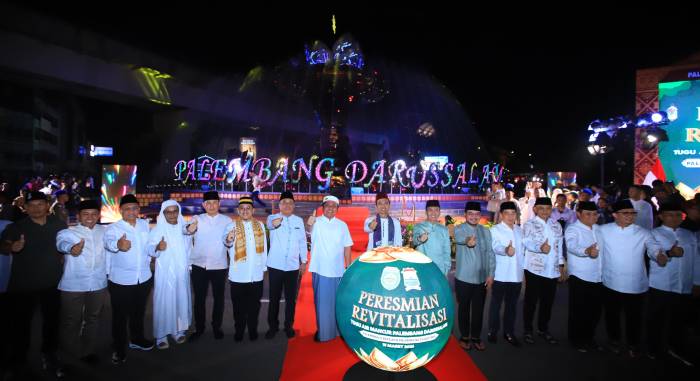 Tugu Air Mancur Berbentuk Bunga Cempako Telok, Revitalisasi Didukung Bantuan Rp10 Miliar