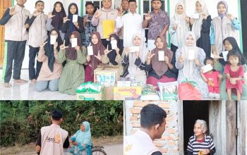 Lazismu OKU Timur Hadirkan Senyum Ramadhan, Salurkan Sembako, Takjil, dan THR Yatim di Lubuk Harjo