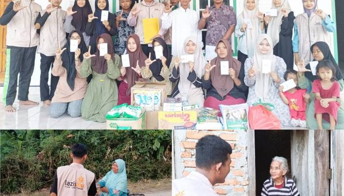 Lazismu OKU Timur Hadirkan Senyum Ramadhan, Salurkan Sembako, Takjil, dan THR Yatim di Lubuk Harjo