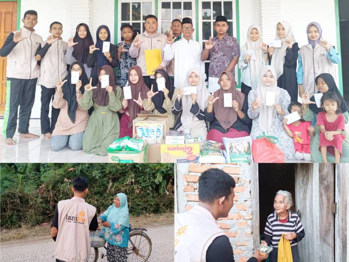 Lazismu OKU Timur Hadirkan Senyum Ramadhan, Salurkan Sembako, Takjil, dan THR Yatim di Lubuk Harjo